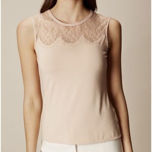 Karen Millen blush lace tank
